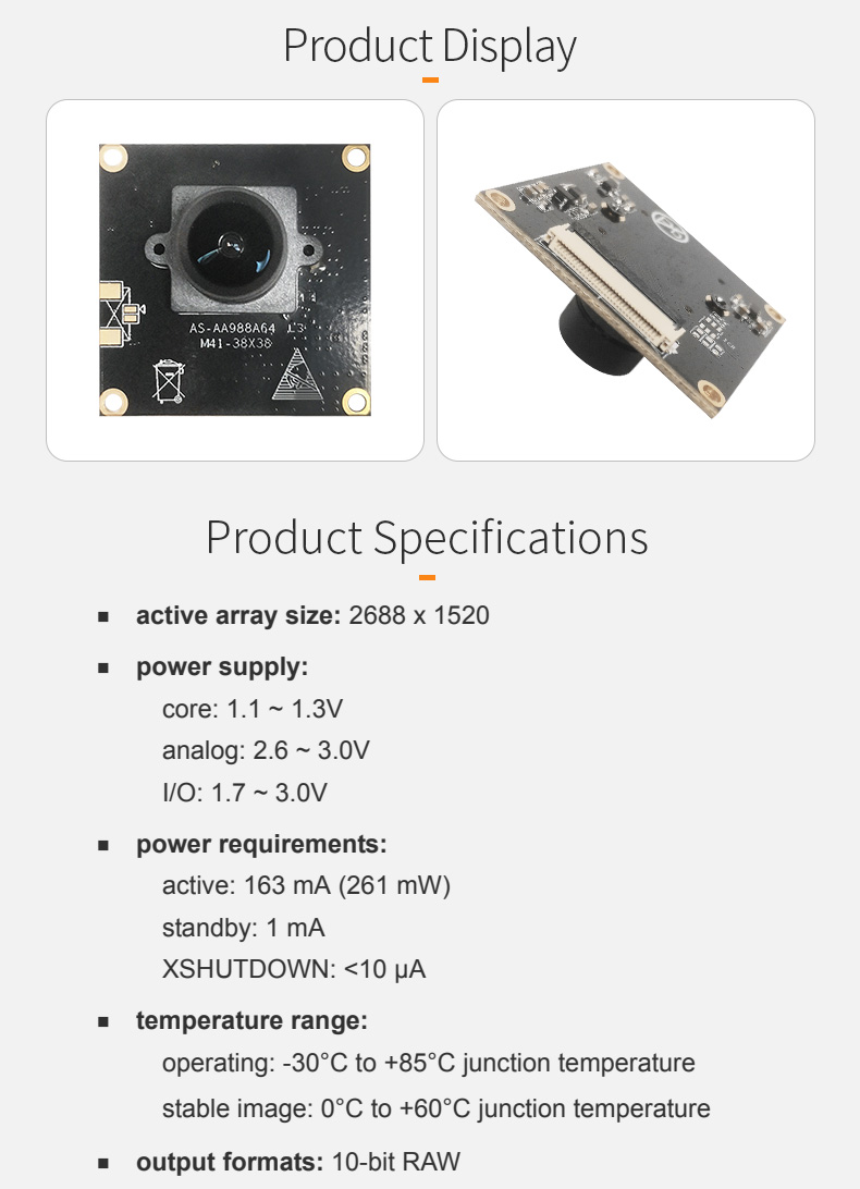 Dogoozx OV4689 4MP High Frame Rate 2K 1080P 120fps MIPI Barcode Scanning Camera Module插图1