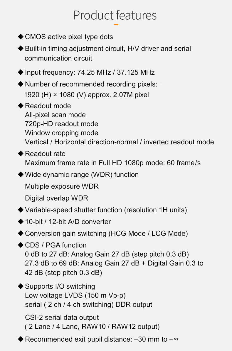 Dogoozx 1/2.8 CMOS 1080P sensor for Sony IMX327 monitoring HDR with IR-CUT camera module插图1