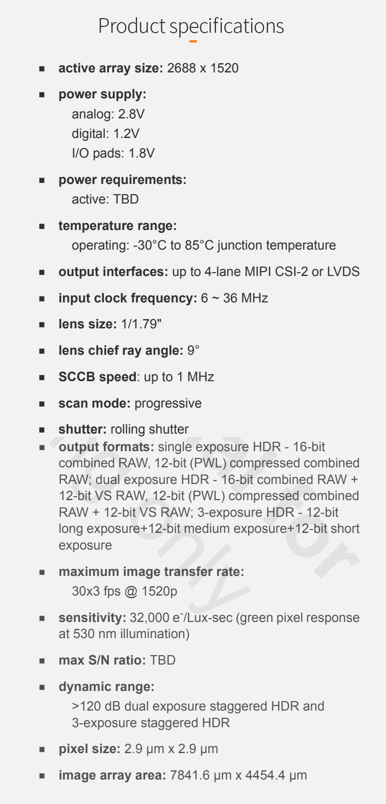 Dogoozx OS04A10 4mp 1520P 3-exposure HDR Infrared Enhanced Wide Angle Camera Module MIPI插图2