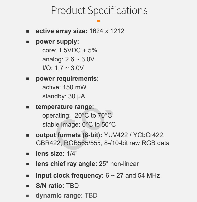 Dogoozx 2MP OV2643 with YUV Smart home Industrial Inspection DVP UXGA 720P Camera Module插图2