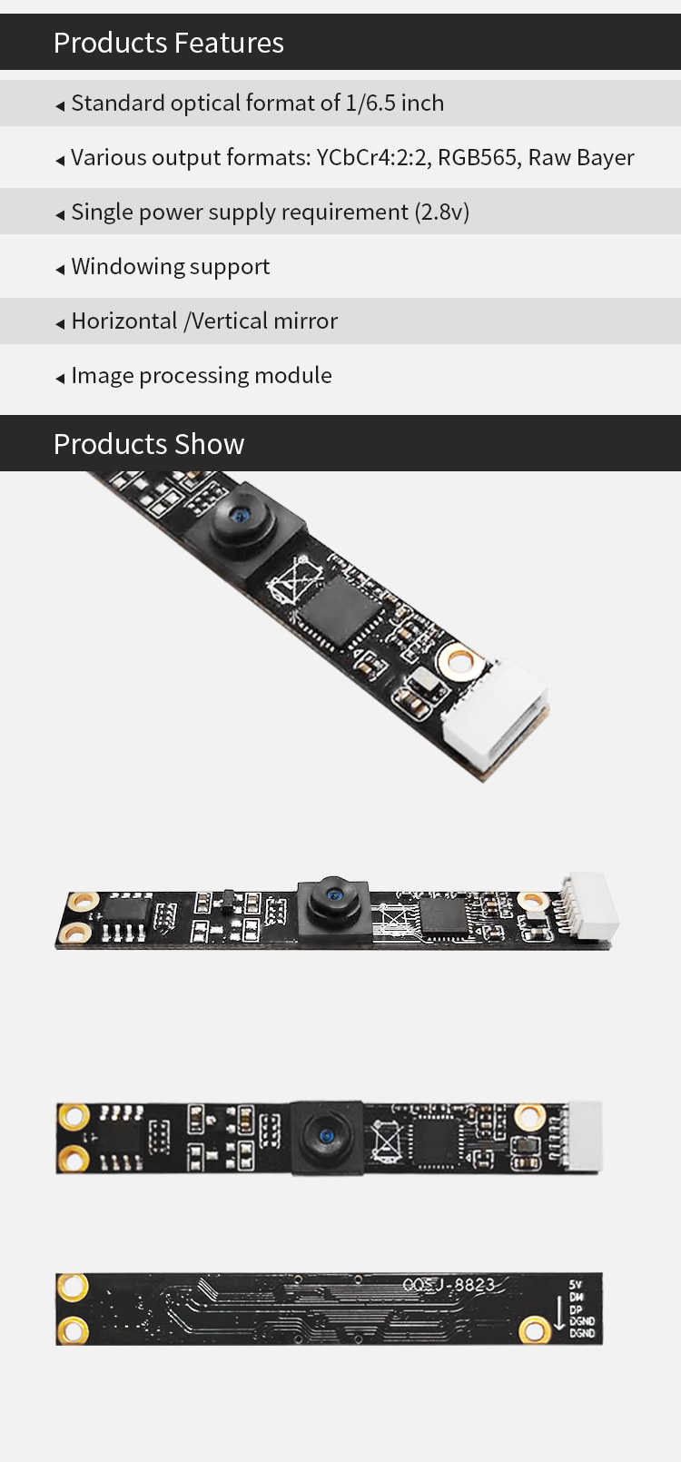 Dogoozx 0.3W USB GC0308 VGA Distortionless Used To Identify Scanning Camera Modules插图4