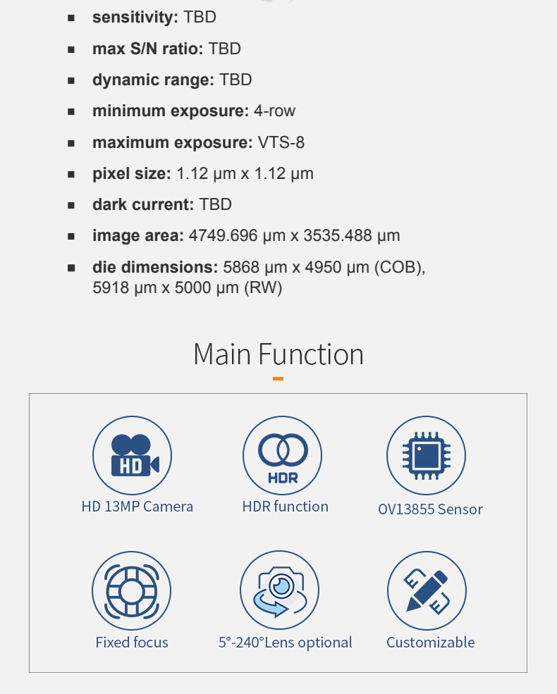 Dogoozx Support OEM 13MP OV13855 4K 30fps AF MIPI Video Conference Camera Module插图3