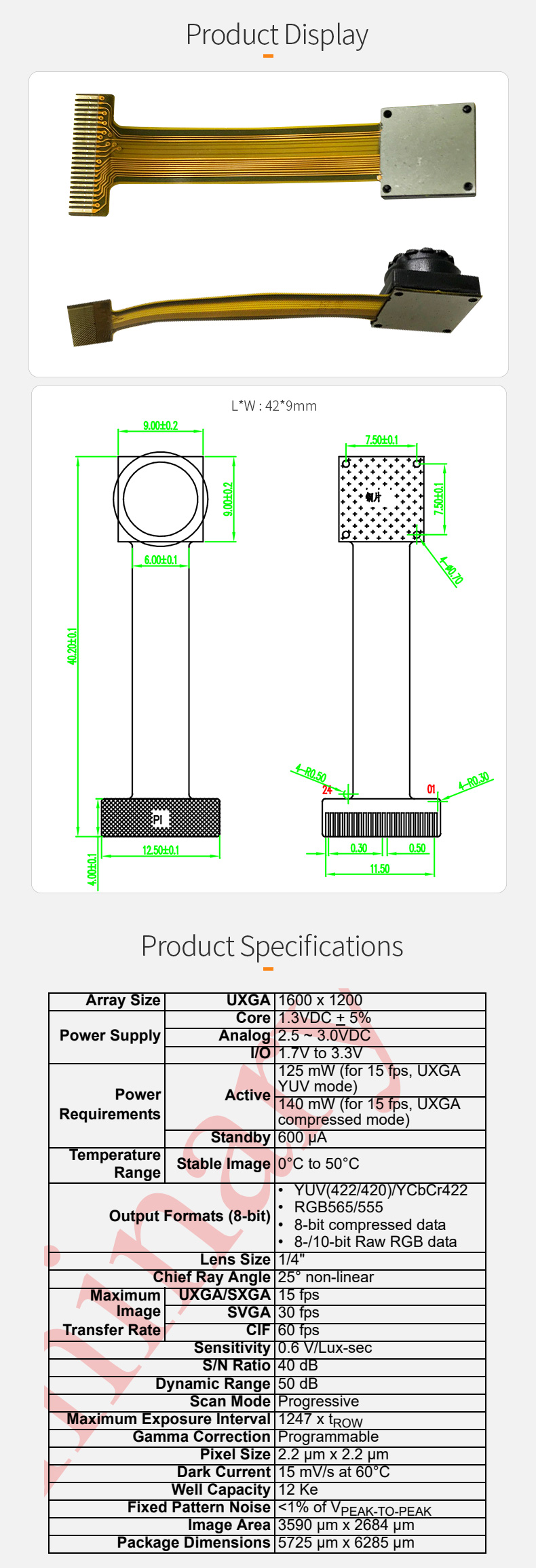 Dogoozx Mobile Camera Wiring Camera Module Howe OV2640 JPEG Intelligent Recognition Lens插图1