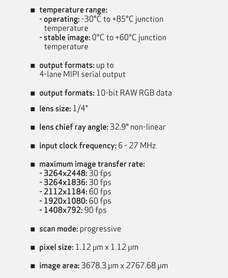 Dogoozx Support OEM OV8858 8MP 30fps AF FF Night Vision MIPI Laptop Tablet Camera Module插图2