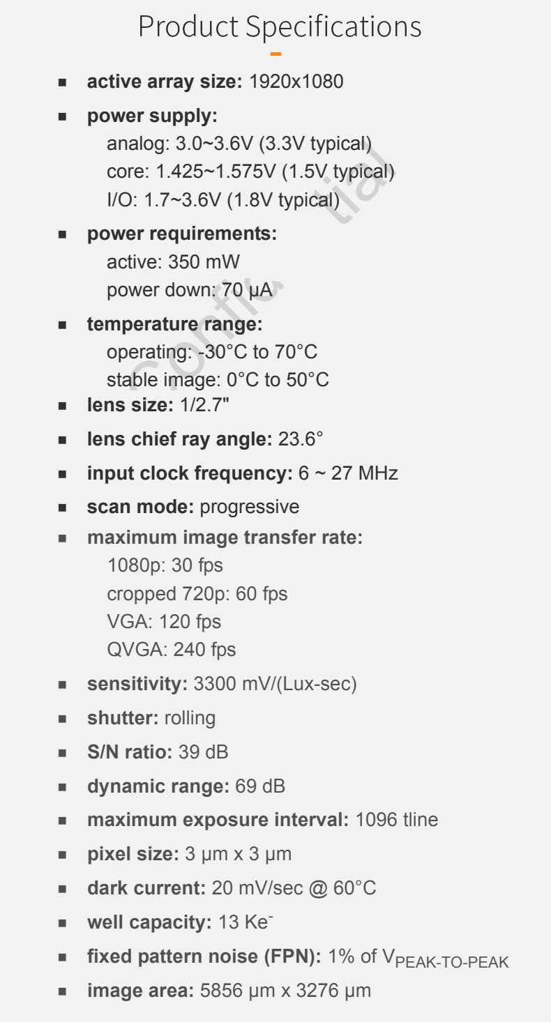 Dogoozx OV2710 color 120-degree 5G lens 1080p monitor witness comparison camera module插图1