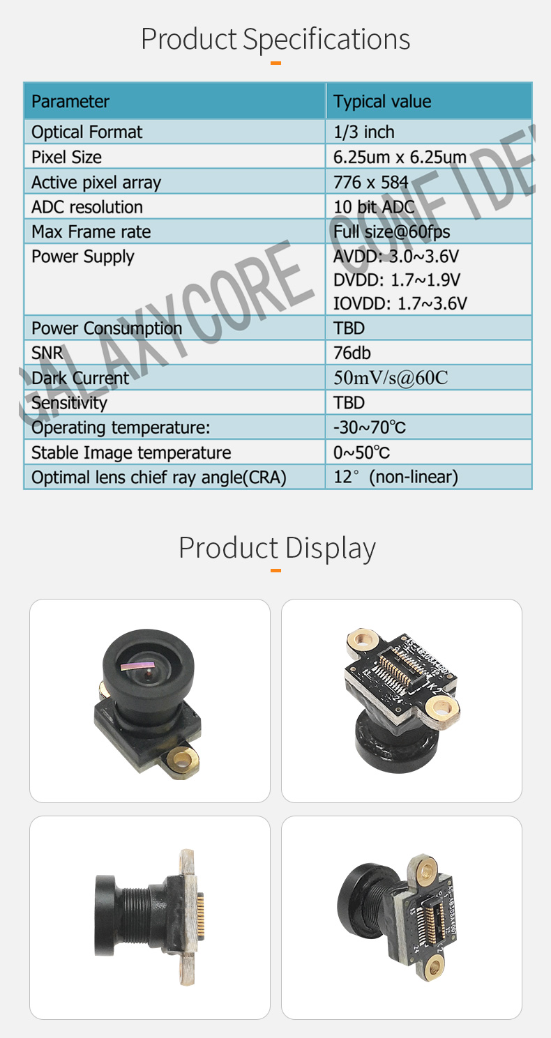 Dogoozx HDR VGA 60fps dvp scanning fingerprint recognition 8x8mm micro GC0403 0.3MP mini camera module插图1