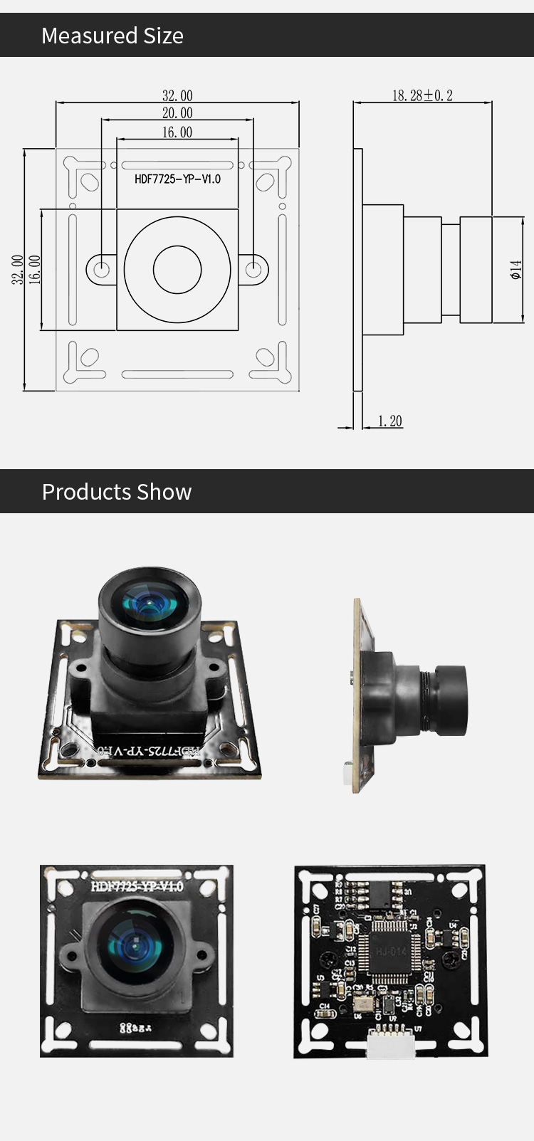 Dogoozx Free Drive OV7725 480p Wide Angle 120 degree USB Camera Module插图3